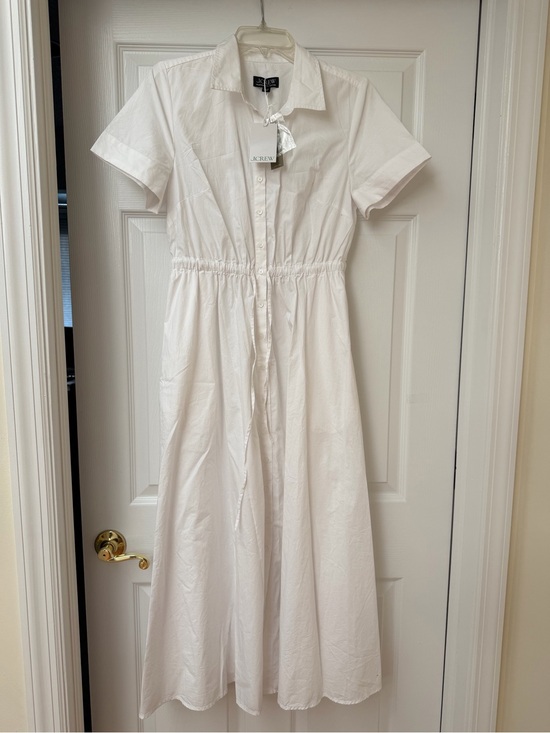 J. Crew Dresses & Skirts - NWT J. Crew White Cotton Button-Up maxi dress - women’s size 6